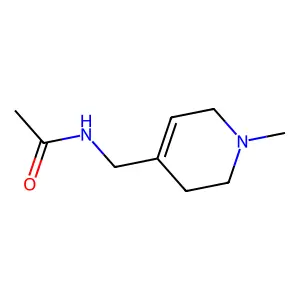 1-Methyl-4-acetylaminomethyl-1,2,3,6-tetrahydropyridine structure