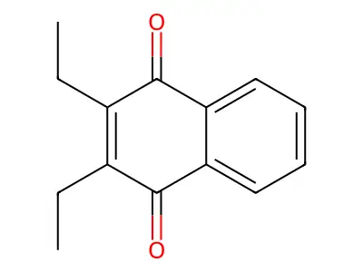 1,4-Naphthoquinone, 2,3-diethyl- structure