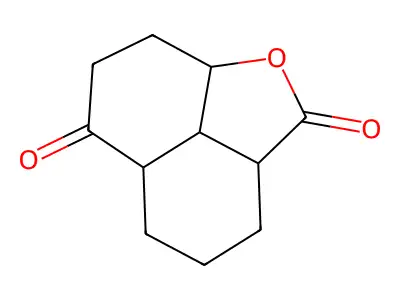 Octahydro-2h-naphtho[1,8-bc]furan-2,6(2ah)-dione structure
