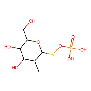 Methyl beta-D-thiogalactopyranoside phosphate structure