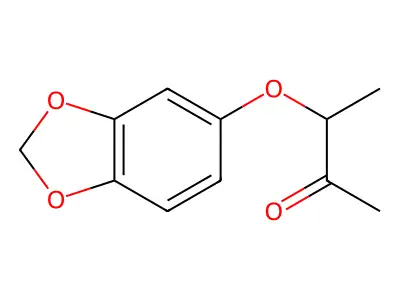 3-(1,3-Benzodioxol-5-yloxy)-2-butanone structure