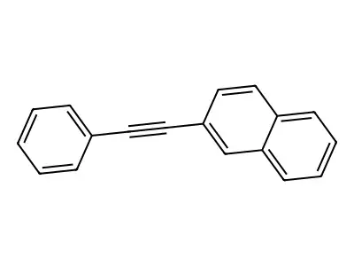 Naphthalene, 2-(phenylethynyl)- structure