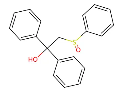 2-(Benzenesulfinyl)-1,1-diphenylethanol structure