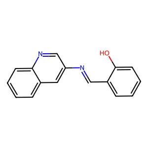 Phenol,2-[(3-quinolinylimino)methyl]- structure