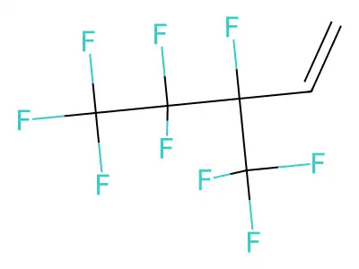3,4,4,5,5,5-Hexafluoro-3-(trifluoromethyl)pent-1-ene structure