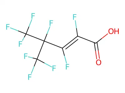 3-(Perfluoroisopropyl)-(2E)-difluoropropenoic acid structure