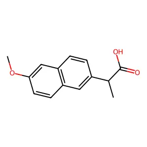 2-(6-甲氧基-2-萘基)丙酸 structure