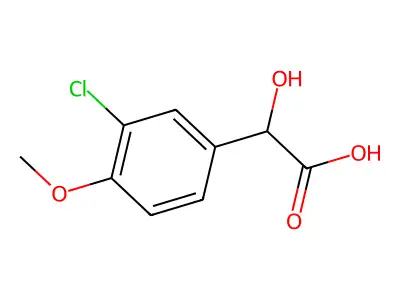 2-(3-Chloro-4-methoxyphenyl)-2-hydroxyacetic acid structure