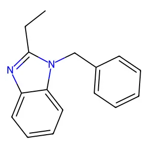 1-benzyl-2-ethyl-1H-1,3-benzodiazole structure