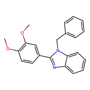 1-Benzyl-2-(3,4-dimethoxyphenyl)benzimidazole structure