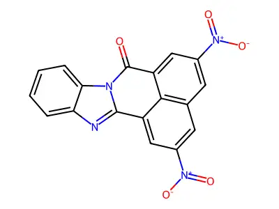 2,5-dinitro-7H-benzimidazo[2,1-a]benzo[de]isoquinolin-7-one structure