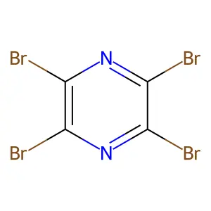 Tetrabromopyrazine structure