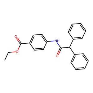 Ethyl 4-[(diphenylacetyl)amino]benzoate structure