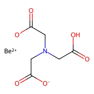 氨基三乙酸铍盐(1:1) structure