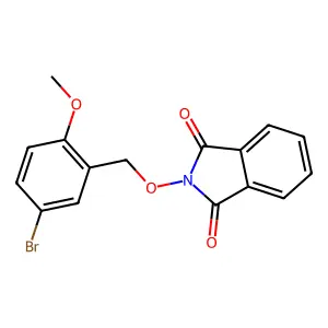 2-[(5-Bromo-2-methoxyphenyl)methoxy]isoindole-1,3-dione structure