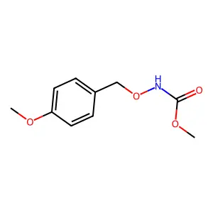 Carbamic acid, ((p-methoxybenzyl)oxy)-, methyl ester structure
