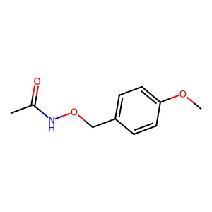 Acetamide, N-((4-methoxyphenyl)methoxy)- structure