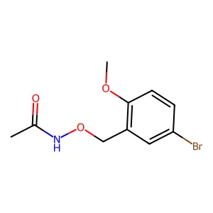 Acetamide, N-((5-bromo-2-methoxybenzyl)oxy)- structure
