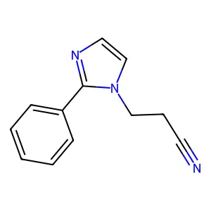 2-苯基-1H-咪唑-1-丙腈 structure