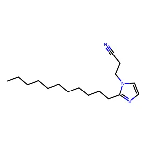 2-十一烷基-1H-咪唑-1-丙腈 structure