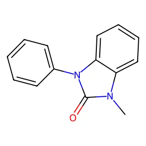 2H-Benzimidazol-2-one, 1,3-dihydro-1-methyl-3-phenyl- structure