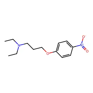 N,N-diethyl-3-(4-nitrophenoxy)propan-1-amine structure