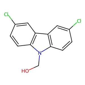 (3,6-Dichlorocarbazol-9-yl)methanol structure