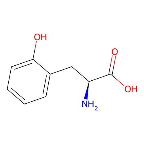 (-)-o-Tyrosine structure