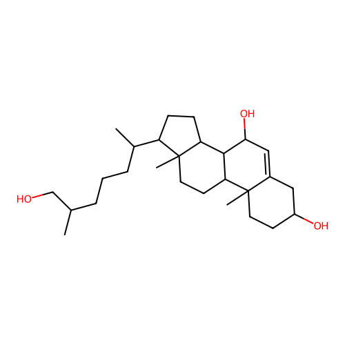 7alpha,27-dihydroxycholesterol structure