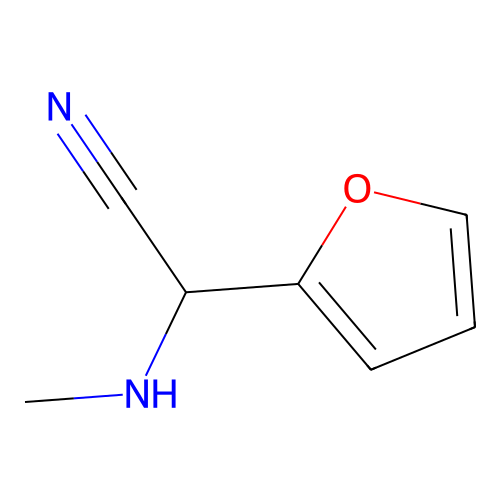2-(Furan-2-yl)-2-(methylamino)acetonitrile structure