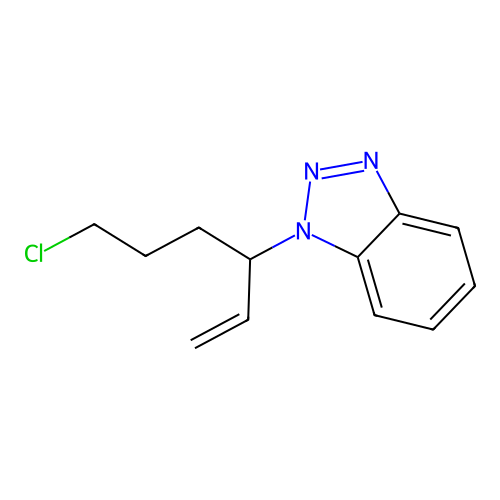 1-(6-Chlorohex-1-en-3-yl)benzotriazole structure