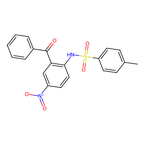 N-(2-benzoyl-4-nitrophenyl)-4-methylbenzenesulfonamide structure