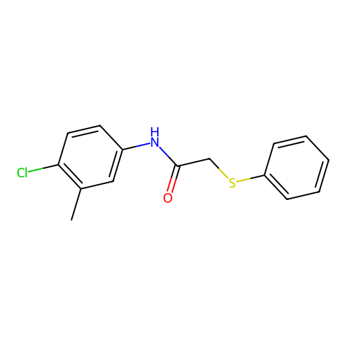 N-(4-chloro-3-methylphenyl)-2-(phenylsulfanyl)acetamide structure