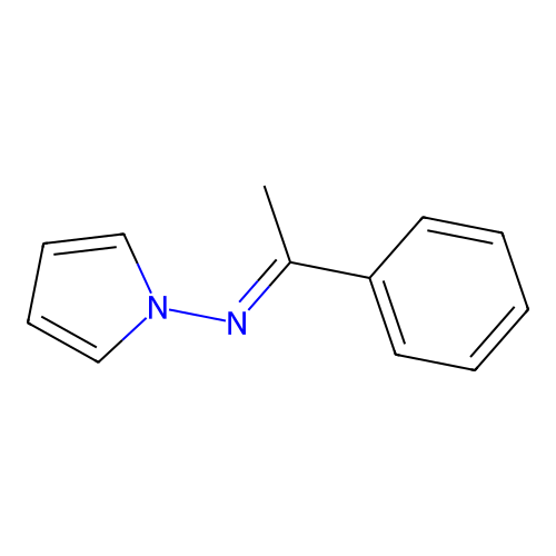 1-phenyl-N-pyrrol-1-ylethanimine structure