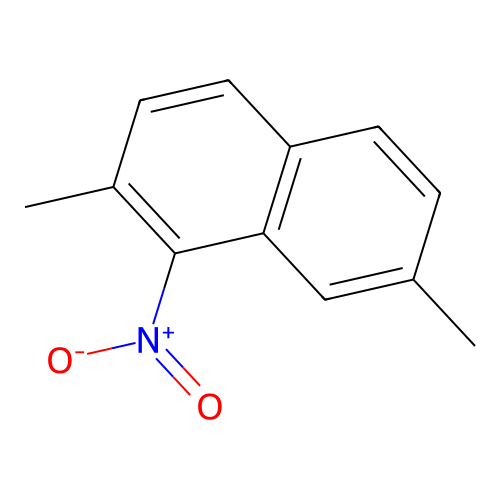 2,7-Dimethyl-1-nitronaphthalene structure