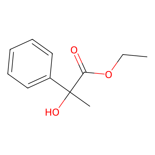 Ethyl 2-hydroxy-2-phenylpropanoate structure