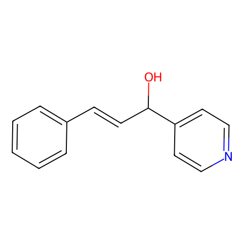 4-Pyridinemethanol, alpha-(2-phenylvinyl)- structure