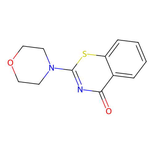 2-Morpholino-4H-5,6-benzothiazin-4-one structure