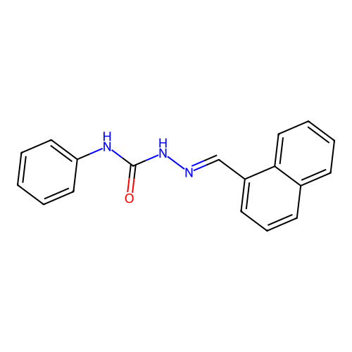 1-naphthaldehyde N-phenylsemicarbazone structure