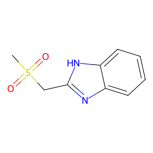 2-(methanesulfonylmethyl)-1H-1,3-benzodiazole structure