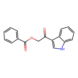3-Benzoyloxyacetylindole structure