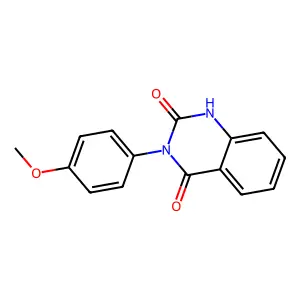 3-(4-methoxyphenyl)-1H-quinazoline-2,4-dione structure
