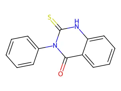 2-Mercapto-3-phenylquinazolin-4(3H)-one structure