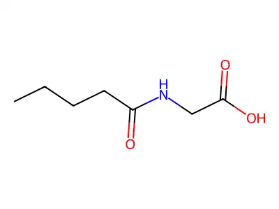 Valerylglycine structure