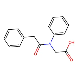 Glycine, 2-phenyl-N-(phenylacetyl)-, D- structure