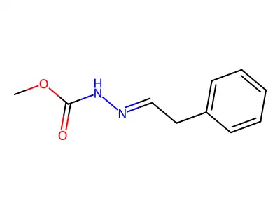 methyl N-(2-phenylethylideneamino)carbamate structure