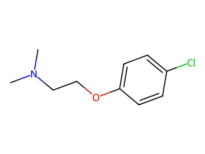2-(4-chlorophenoxy)-N,N-dimethylethanamine structure