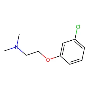 2-(3-chlorophenoxy)-N,N-dimethylethanamine structure