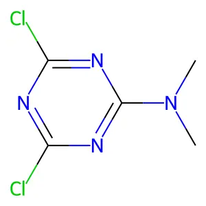 2,4-Dichloro-6-(dimethylamino)-1,3,5-triazine structure