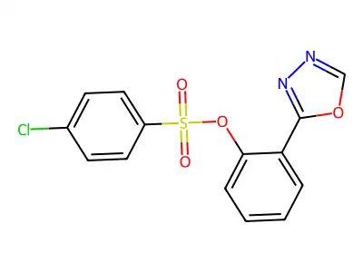 2-(1,3,4-Oxadiazol-2-yl)phenyl 4-chlorobenzenesulfonate structure